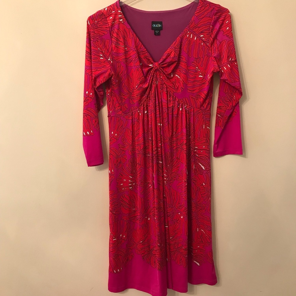 Olian Knot Front Maternity Dress